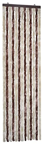 Susany Insektenschutz-Vorhang 56 x 185 cm (B x H),Chenille-Flauschvorhang Türvorhang Leicht und leise,Wohnwagen Reisemobil Vorhang Insektenschutz Sichtschutz,Verstellbare Länge und Breite