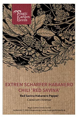 Chile Habanero Savinas Roja 'Red Savina' (Capsicum chinense) - aprox. 10 semillas