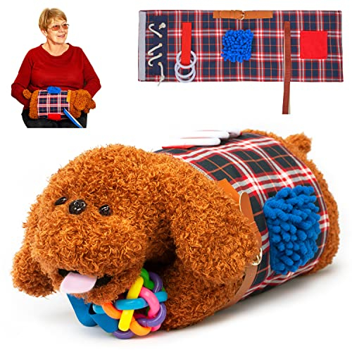 ODOXIA Couverture et Manchon Sensoriels | Produits pour Personnes Âgées de Démence | Cadeau d’Activité pour Personnes Âgées atteintes d’Alzheimer | Jouets Sensoriels