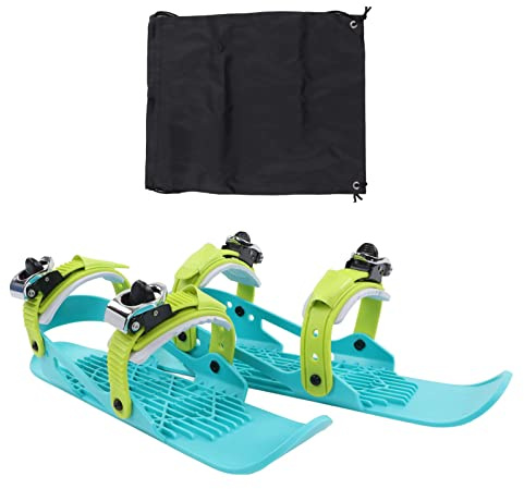 KENANLAN Mini Short Ski Skates för barn, Justerbara Korta Snowskates Skiboards, Utomhusskidåkning Vintersportutrustning, Vinterskidpjäxor för snö(färgglada)