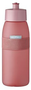 Mepal - Botella Deportiva Ellipse - Práctica Botella de Agua para Deporte y Ocio - Botella Gimnasio Deportiva con Boquilla Blanda - Apta para Lavavajillas y Sin BPA - 500 ml - Vivid mauve
