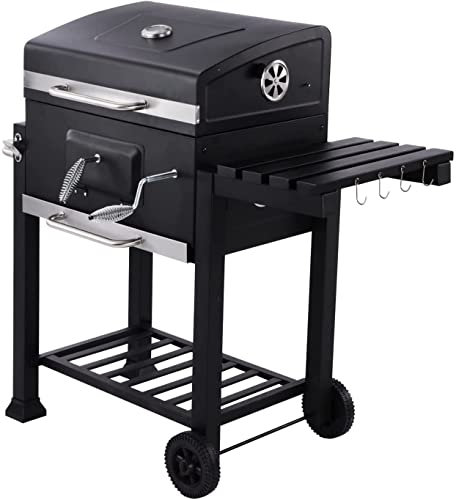 Charcoal grills Portable Easy To Install Oil Drum Stove Courtyard Large Square Grill Heating Stove BBQ Grill