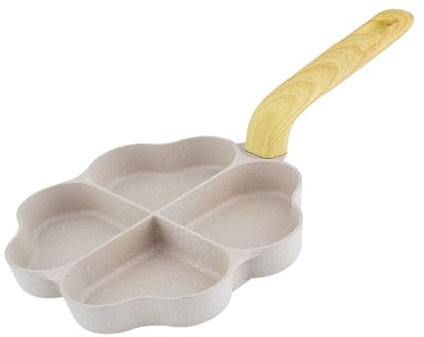 BSEID Padella per uova – Pancake per hamburger – Padella per fritto, hamburger e uova divise con diverse sezioni per colazione e pancetta