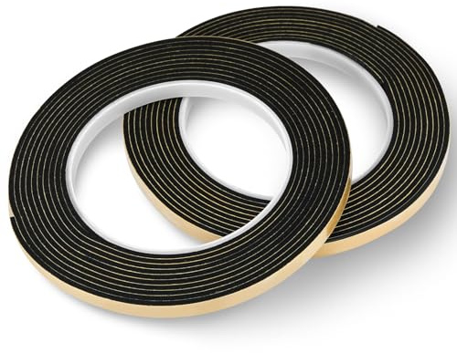 Ancable Ceranfeld - Cinta de sellado para placas de cocina (3,3 m, 2 unidades, 7 mm x 2 mm)