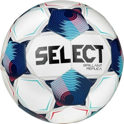 Select Brillant Replica V24 Ball 160063, Unisex, Fußball, White/Purple/Orange/Black, 4
