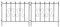 ESTEXO Schmuckzaun Metallzaun Gartenzaun 72x67 cm Zaunelemente 2er Set Rost Edelrost erweiterbarer Zaun