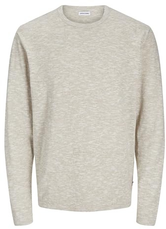 JACK&JONES JJESUMMER stickad crew neck SN, Crockery/detalj: w. Vit, L