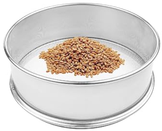 Setaccio di prova, setaccio per farina, seive a maglia fine,Colino in acciaio inox,Setacci Micron rotondo, per cottura in cucina, casa diametro 50 cm