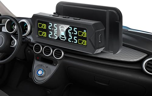 Dispositif de de la Pression des pneus pour remorque - Moniteur de Pression des pneus sans Fil Solaire | Réel, Charge Solaire, Mode d'alarme, Mode Veille
