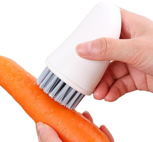 Brosse à récurer pour légumes | Brosse de lavage pour tapis en forme de carotte – Brosse efficace pour bottes de chaussures, brosse de nettoyage robuste, brosse à linge, brosse à chaussures,