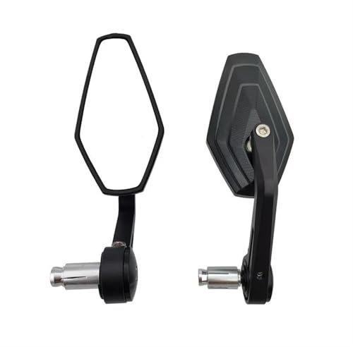 KKMNAIF Motorrad Rückspiegel Motorrad-Lenkerendenspiegel, Seitenspiegel Aus Aluminiumlegierung, Universell Für Ya&ma&ha Für MT 07 09 10 Lenkerendenspiegel Motorrad
