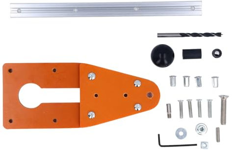 Mavaol Taglierina circolare regolabile, kit versatile per fresatura circolare, tagli accurati di diametro da 2 cm a 70 cm, compatibile con taglierine da 64 e 65 mm, per