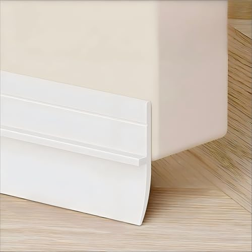 Midslinee 90cm Blanco Burlete Silicona Puerta Autoadhesivo, Burlete Puerta Entrada contra Corrientes de Aire