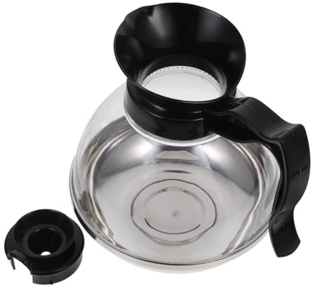 HOMSFOU Stainless Steel Coffee Pot Replacement with Sturdy Bottom Large Coffee Carafe for Stovetop Brewing Camping and Home Use Compatible and Tea Kettle