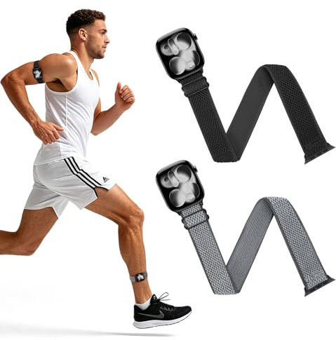 WNIPH Elastic Arm/Ankle/Bicep Straps Compatible with Apple Watch Strap 38mm 40mm 41mm 42mm (Series 11 10) for Women Men,Band Replacement Strap for iWatch Series 11 10 9 8 7 6 5 4 3 SE 3 2 1