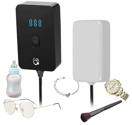 Pulitore ad ultrasuoni portatile for uso domestico,mini macchina professionale for pulizia ad ultrasuoni immergibile, tempo di pulizia 300s,frequenza di lavoro 45 KHZ, for occhiali,gioielli,orologi