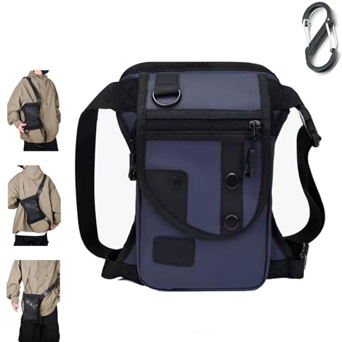 Oxford Fabric Utility Bag – Bolsa Táctica Impermeable para Pierna, Riñonera y Bolsa de Muslo Multifuncional para Hombre y Mujer, Motociclismo, Senderismo y Pesca (I)