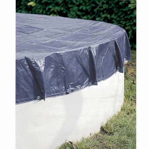 WERKA PRO Schutzplane 140g/m2 runde Aufstellpools Abdeckung Ø 4,20 m für Pool Ø 3,60 m
