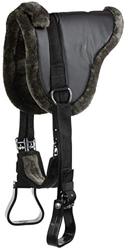 HORZE Kunstleder Bareback Sattel, Schwarz, P