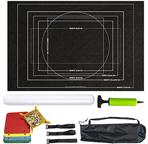 LUPATDY Puzzlematte Puzzlerolle,Puzzelmatten für Puzzle Bis 3000,Puzzlematte Boden,Puzzle Aufbewahrung,Schicke Puzzles-Geschenkbox,Praktisches ZubehöR zur Aufbewahrung von Puzzles