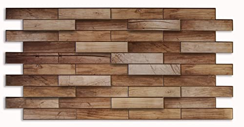 Grace Baltic - Panneaux muraux 3D pour décoration murale intérieure non adhésifs fins et élastiques en PVC - Décoration murale intérieure - Tatouages muraux - Matériau PVC 3D (50 pièces/23,5 m²),