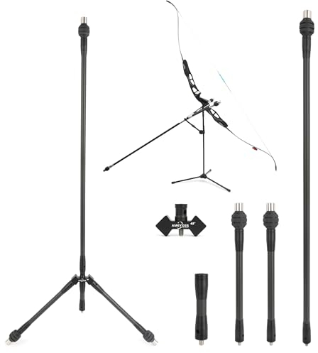 wolfman Bogenschießen Stabilisator Balance Bar Set 3K Reine Kohlefaser Stoßdämpfer Balance Rod Set Stabilizer Pole Rod für wettbewerbsfähiges Recurvebogen Compoundbogen Zubehör (Schwarz, 28 Zoll-40°)