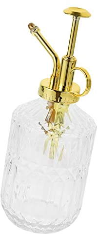 OFFSCH Vintage Glas Gießkanne Sprühflasche Für Pflanzen Mit Transparentem Design Gleichmäßiger Nebel Zur Sanften Bewässerung Von Zimmerpflanzen Sukkulenten Blumen Und Gemüse 8.15In