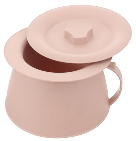 FRCOLOR Unisex Nachttopf Mit Deckel Dicker Urintopf Aus Verschleißfestem Kunststoff Kompakt Und Geruchsdicht Praktisches Urinal Für Zuhause Reisen Und Senioren