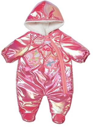 Baby Annabell Winteranzug pink 43cm, Schneeanzug im pinken Metallic-Look, für 43cm Puppen, 709597 Zapf Creation