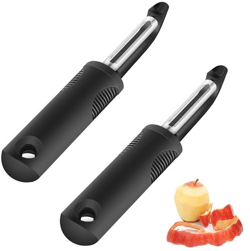 2 Piezas Pelador de Verduras, Profesional Pelador Pendular, Manual, Patatas, para Patatas Zanahorias Verduras Frutas