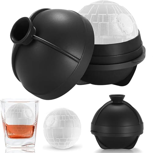 Ice Cube Tray Set of 2,Large Silicone Ice Cube Moulds Ball Maker with Leak Proof Lid for Whiskey, COC ktails, Wine, and Drinks, Reusable Bpa Free