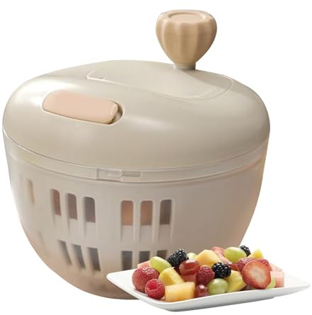 Mini Salat Spinner - 2,5 Liter Raumwäsche | Einfacher Kabelmechanismus, aus BPA-freiem Kunststoff, kompakt für und kleine Küchen-Spinat, Kohl und frische Kräuter schnell Äxte