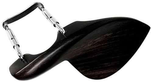 Musiin Mentonnière pour violon 3/4, couleur bois naturel, ajustement confortable, avec support standard, accessoire indispensable pour les joueurs de violon