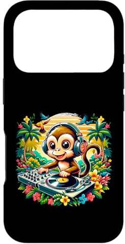 DJ Monkey avec Casque d'écoute de la Musique Coque pour iPhone 17 Pro