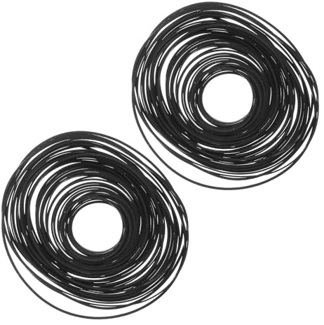 BELLIFFY Lot de 100 set de Courroies d'Entraînement en Caoutchouc Plat 07 MM et 10 MM Largeur Tailles Mixtes 40-190 MM pour Magnétophones à Cassettes Platines Vinyles et Lecteurs Dvd
