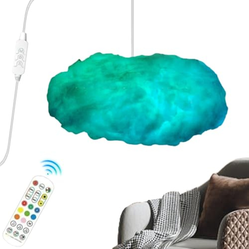 Renchey Lámparas Nube - Lámpara Inteligente Dinámica Con Mando A Distancia,Luces LED De Nubes Para Techo Con Función Musical - Decoración Del Hogar Dormitorio Sala De Estar Estudio Guardería Navidad