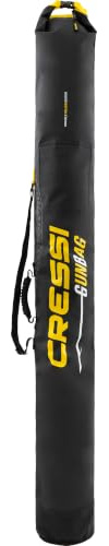 Cressi seit 1946 - Maverick Dry Bag - Tasche für Harpunen und Ähnliches, aus Dry Tarpaulin Material, Schutz für Unterwasser Angelausrüstung beim Transport, Schwarz/Gelb