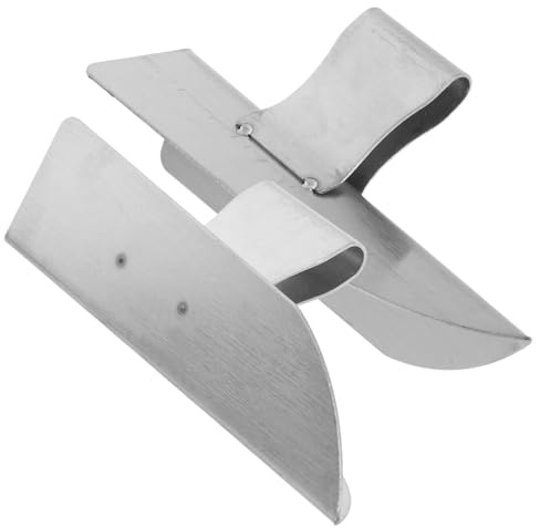 PACKOVE 2pcs Stainless Steel Drywall Trowel Set outside Corner Spatulas for Wall Plastering and Joint Compound Finishing, Precise Corner Mounting Tools for Interior Drywall