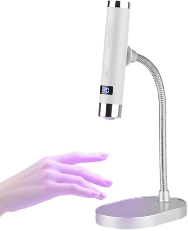 Lampada LED da unghie Display LED Strumento Manicure Senza Filo | Lampada UV per Unghie Gel con Supporto Per Donne Ragazze Casa Salotto Feste Compleanni