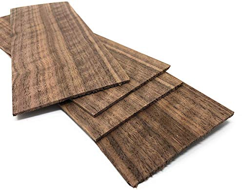 4-5 Furniere in der Holzart Nussbaum 2,4mm; Gesamtmenge: 0,2qm; Edelfurnier Echtholz Holzplatte geeignet für: Modellbau, Foto, als Bastelholz, Preisschilder Holzfurnier zum Basteln Intarsien DIY