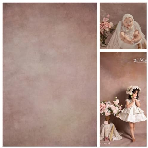 WaW 1,5x2,2m Hellbraun Mottled Fotohintergrund Stoff, Subtile Unregelmäßige Punkte für Shabby Vintage Fotostudios, Kinder Neugeborenen Fotografie