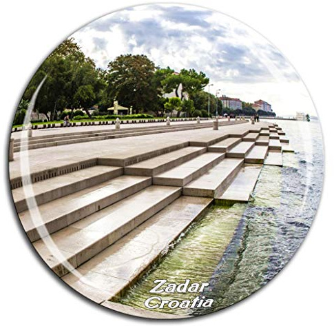 Weekino Meeresorgel Zadar Kroatien Kühlschrankmagnet 3D Kristallglas Tourist City Travel Souvenir Collection Geschenk Starke Kühlschrank Aufkleber