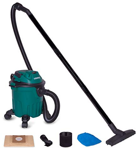 VONROC Våt och torrdammsugare 1000W – 12L tank - Inkl. olika munstycken, dammsugarpåse, tvättbart tygfilter och ett svampfilter