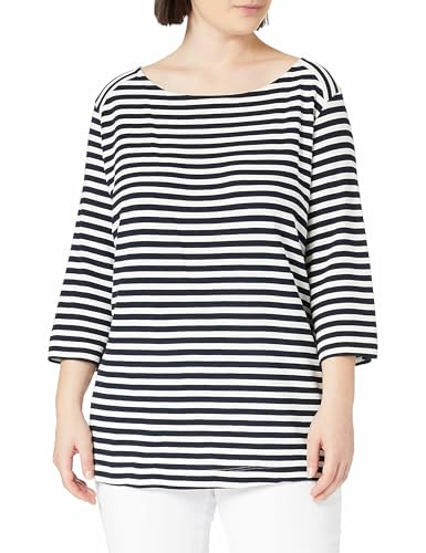 Tom Tailor Damen Plussize Sweatshirt mit Streifen