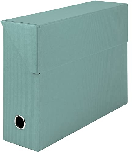 Rössler - S.O.H.O. Archivbox A4 33,5 x 25,5 x 9,5 cm Opal | Aufbewahrungsbox mit Deckel aus Karton für Dokumente, Unterlagen, Akten und Bürobedarf