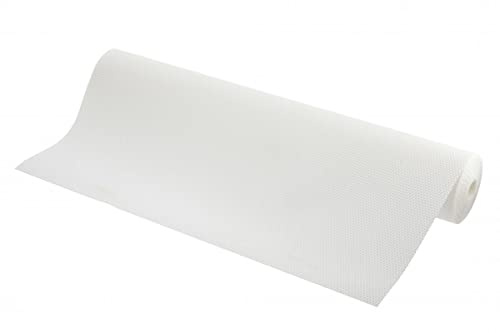 Gedotec Antirutschmatte Schubladen-Matte | 1 Rolle Nicht klebende rutschfeste Matte Weiß | AXISPACE | 5000 x 480 mm für Küchenschublade antirutsch - zuschneidbar | schubladen ordnungssystem küche