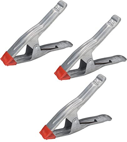 Fyearfly Woodworking Spring Clamp, 3PCS 9 Inch Spring Clamps Iron Galvanizing a Shape Woodworking Clip for Water Pipe Wooden Board