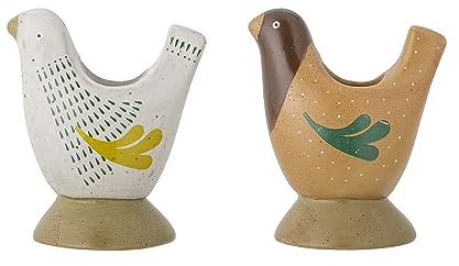 Bloomingville Reem Kerzenständer, Braun, Steingut