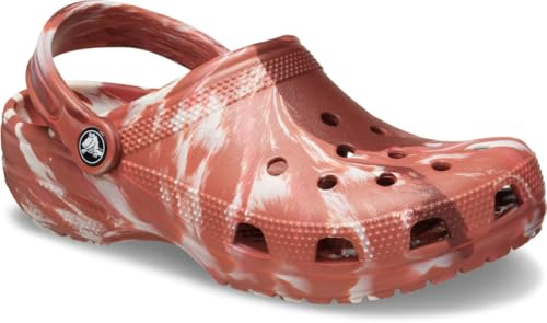 Crocs Langues Classiques à Rabat Mixte, 8,5 AU, Argile foncé/Multicolore, 39/40 EU