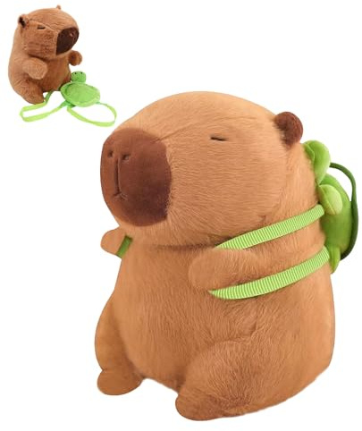 Landrain 22cm Capybara Kuscheltier Tragende SchildkröTe,Super Weiche Capybara PlüSchtier